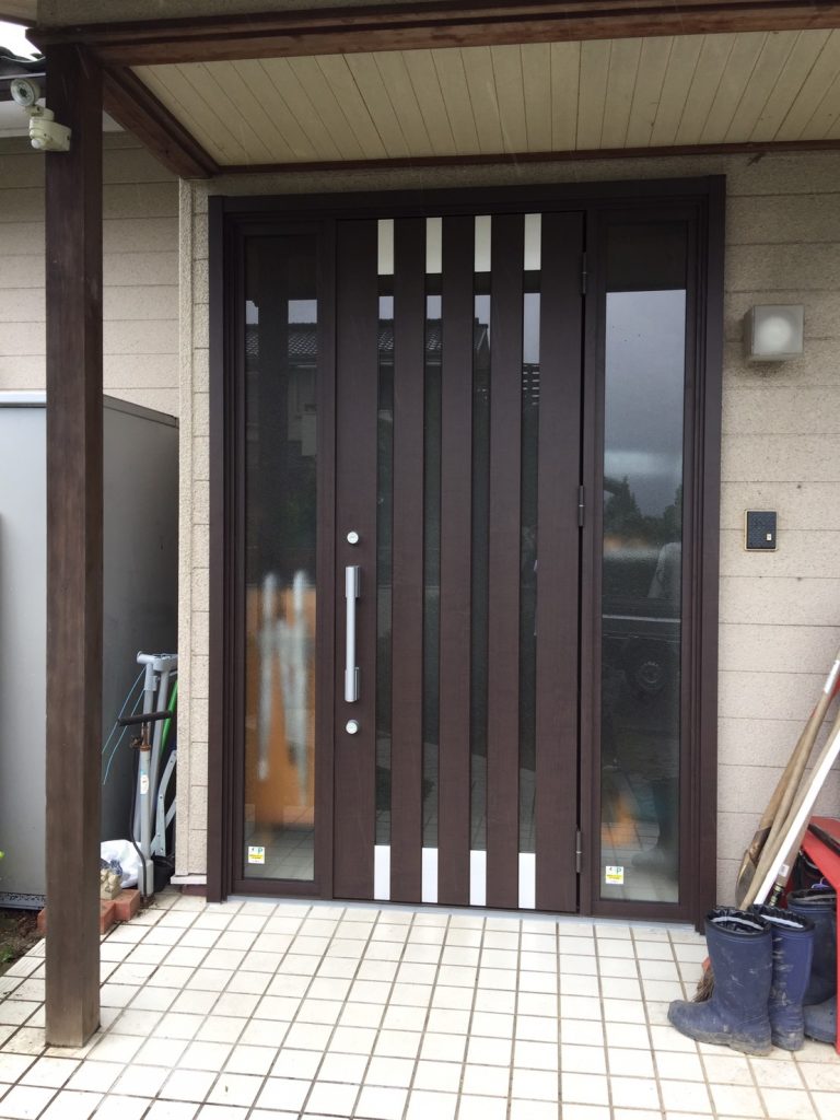 早島町玄関工事　完成写真